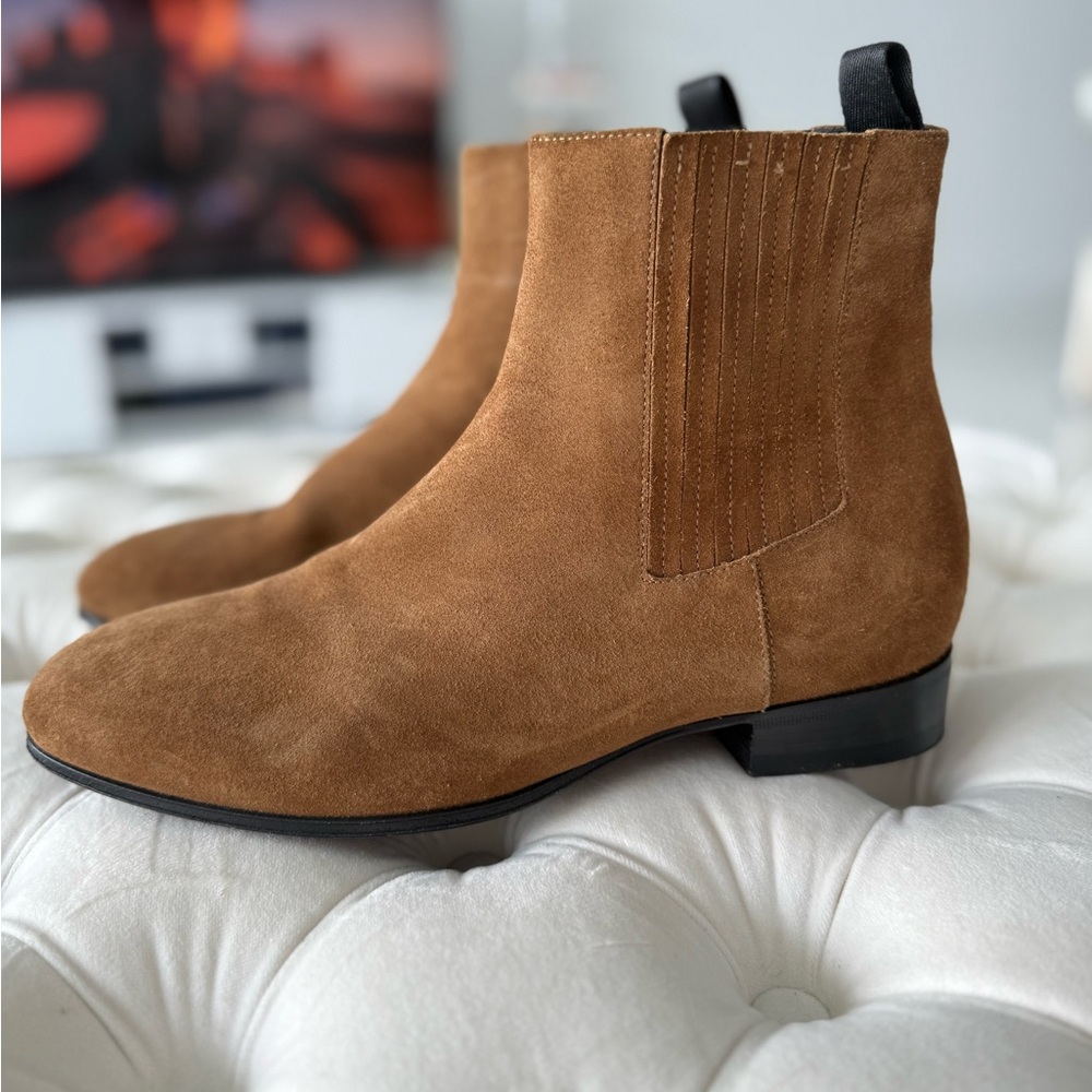 Balenciaga Brown Suede Chelsea Boots woman